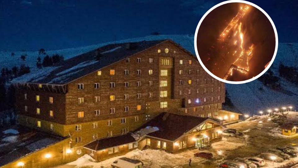 Un fuerte incendio dejó atrapadas a varias personas al interior de un hotel