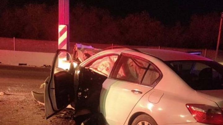 Pareja muere en terrible accidente en la Carretera Monterrey-Nuevo Laredo