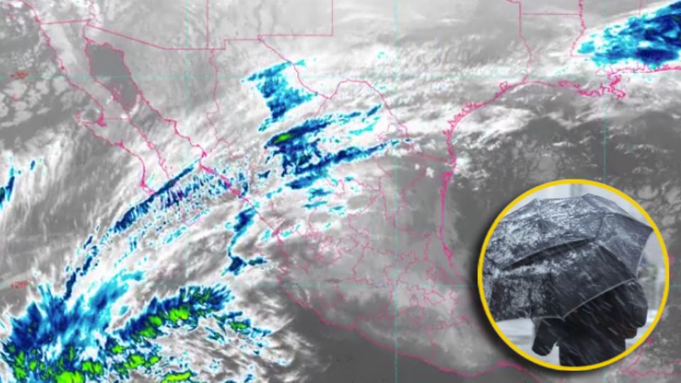 México enfrentará fuertes condiciones para lluvias egelantes este inicio de semana, provocadas por la entrada de este frente frío y otros sistemas en conjunto