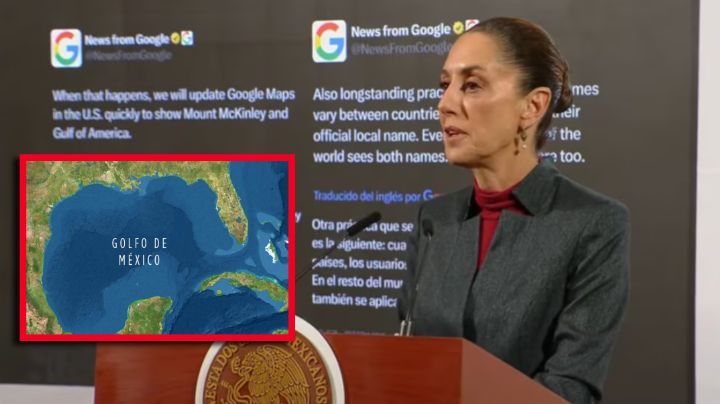 Claudia Sheinbaum enviará carta a Google para respetar el nombre del Golfo de México