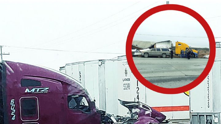 Se desatan accidentes por caída de sistema en el Puente del Comercio Mundial en Nuevo Laredo