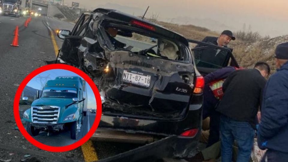 Accidente en la Monterrey-Saltillo.