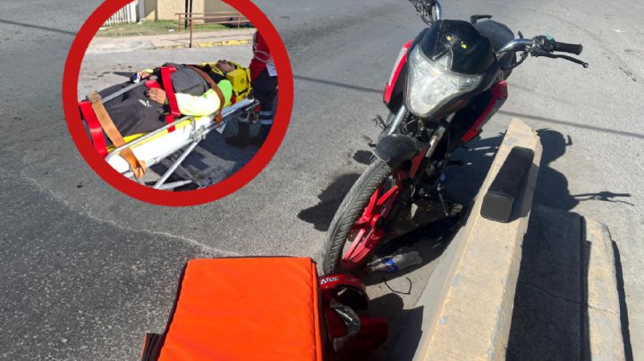 Nuevo Laredo: repartidor de DiDi no pudo entregar comida tras chocar en la colonia 20 de Noviembre