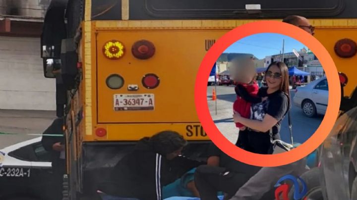 Madre muere tras salvar a su hija de ser atropellada; camión escolar la aplastó | VIDEO