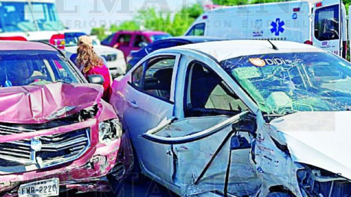 Choquezón en el bulevar Municipio Libre deja 3 mujeres heridas en Nuevo Laredo