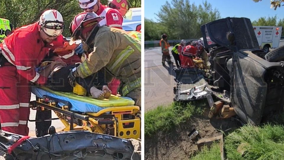 Los tres lesionados fueron llevados al hospital.