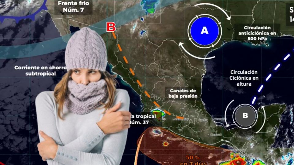 Fuertes lluvias y temperaturas de -5 grados: lo que traerá el Frente Frío 7
