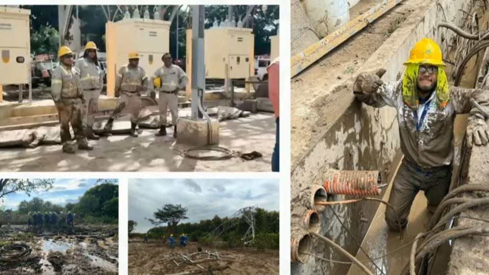 La CFE ha movilizado 389 toneladas de materiales eléctricos para acelerar la reconexión en las regiones dañadas