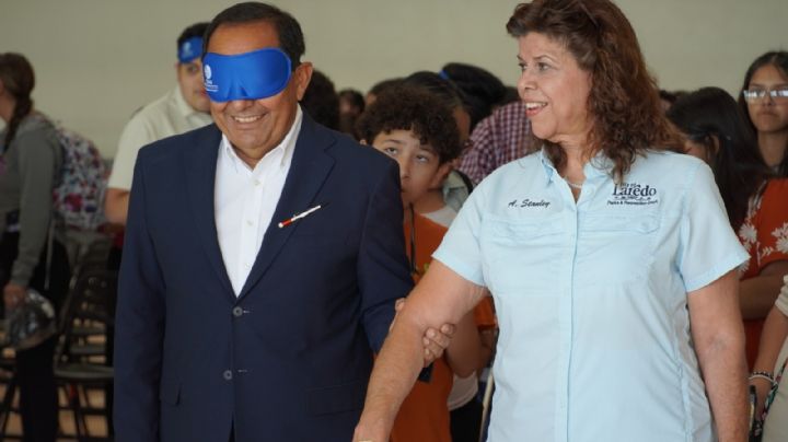 Autoridades de Laredo conmemoran el Día de la Seguridad del Bastón Blanco; honran a personas con discapacidad visual