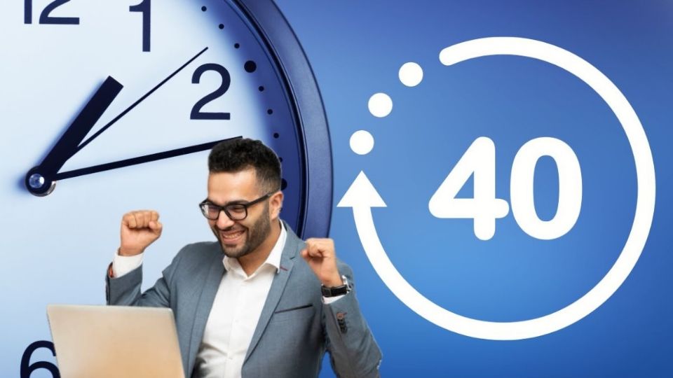 Jornada laboral de 40 horas.