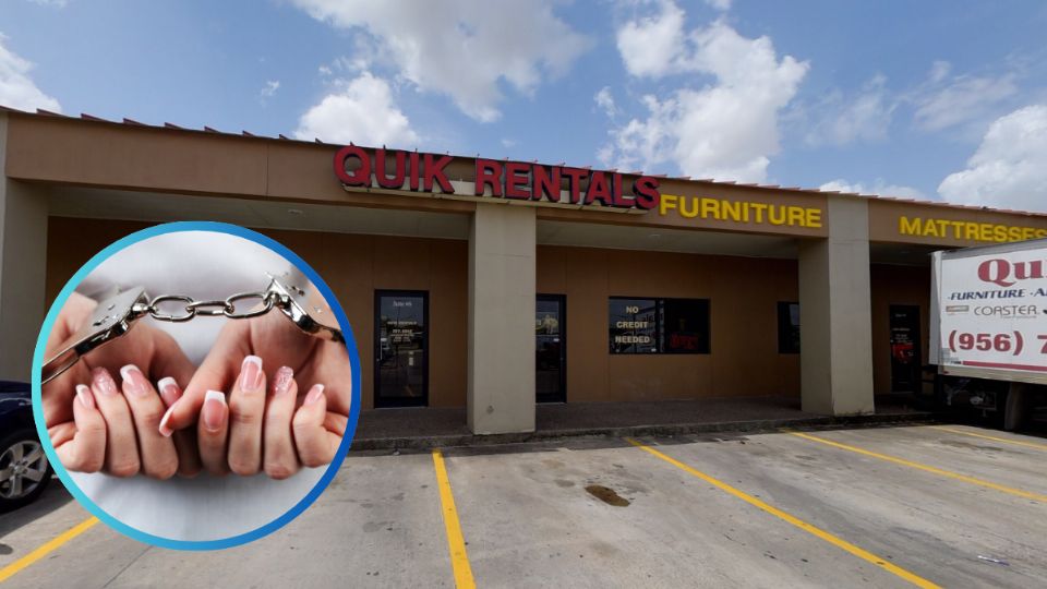 Pareja huye con electrónicos rentados