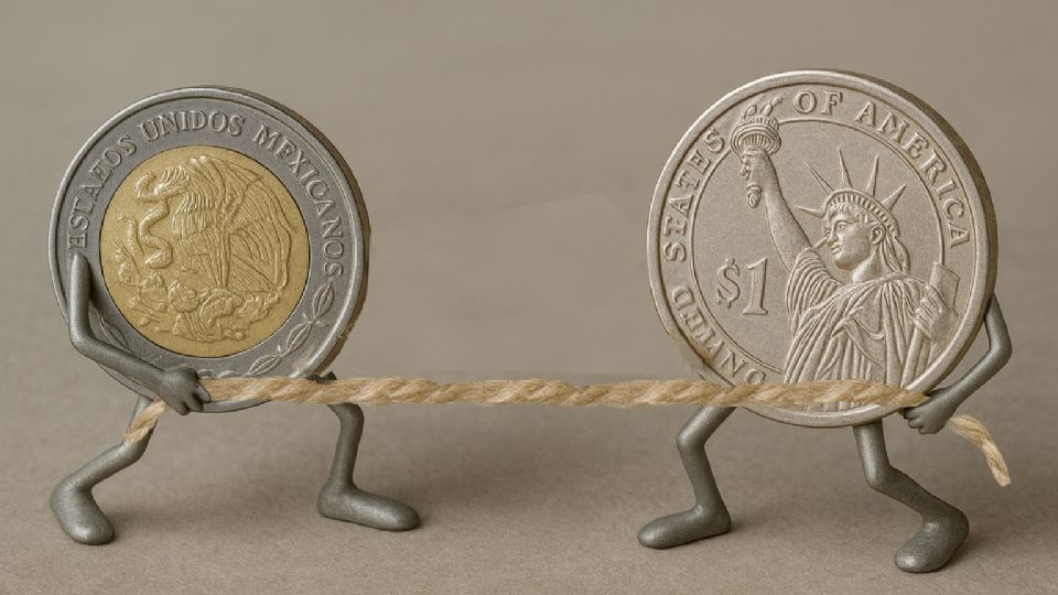 El dólar y el peso mexicano en fuerte jaloneo.