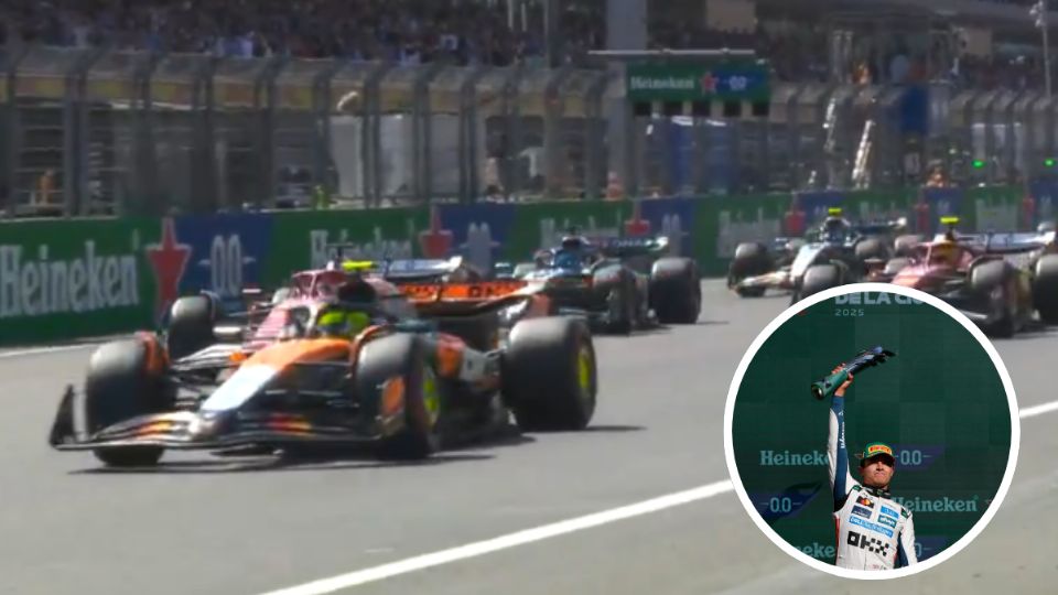 La carrera estuvo llena de momentos emocionantes que culminó con el triunfo de Lando Norris