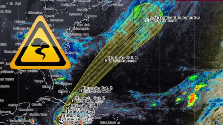 Huracán Melissa alcanza categoría 5; ¿pondrá en peligro a México?