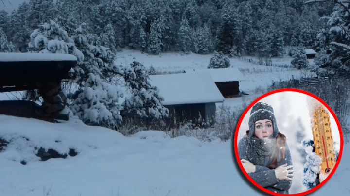 Este pueblo es considerado el 'congelador de México'; recientemente llegó a -15 grados