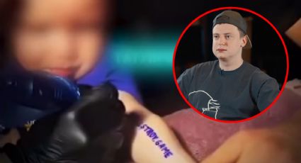 Pareja tatúa a su bebé de un año; querían ganarse el premio de un influencer | VIDEO
