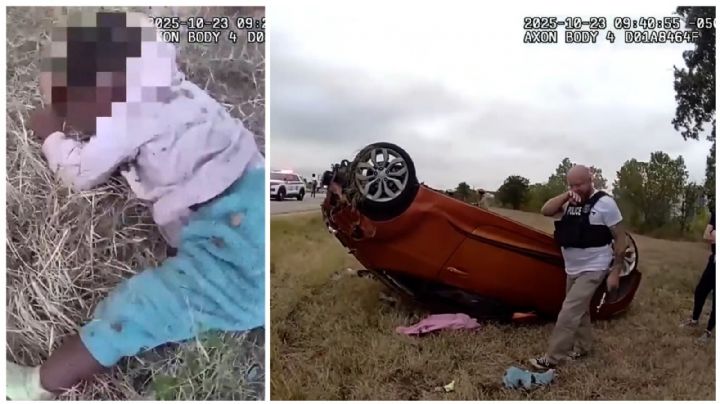 MOMENTO EXACTO en el que rescatan a bebé tras brutal choque; estaba atrapado entre los fierros