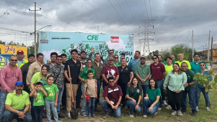 Realizan jornada de reforestación en el bulevar Las Torres; plantan 29 árboles