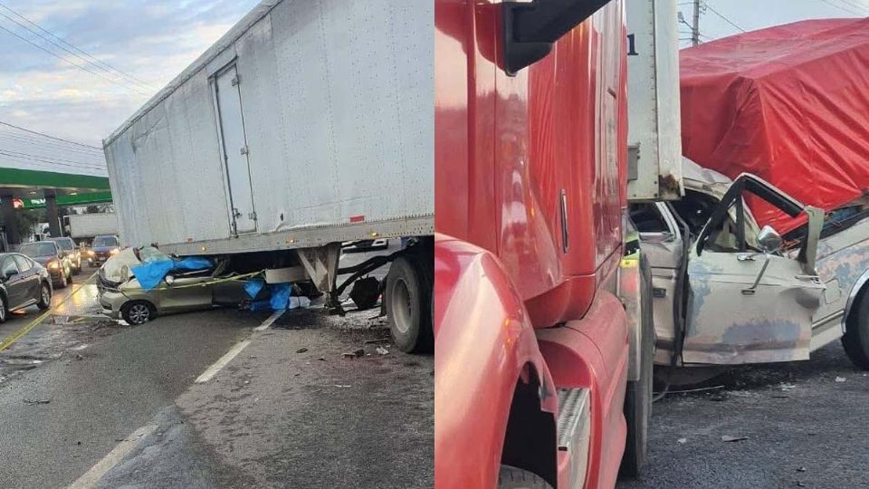 Terrible inicio de semana con accidente con tráiler