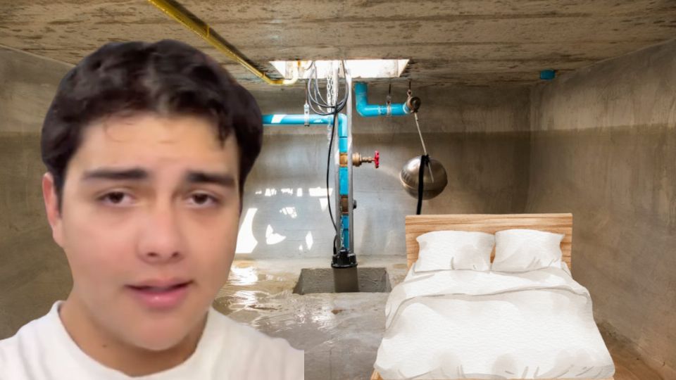 Un joven estudiante acondicionó una cisterna para poder vivir en ella