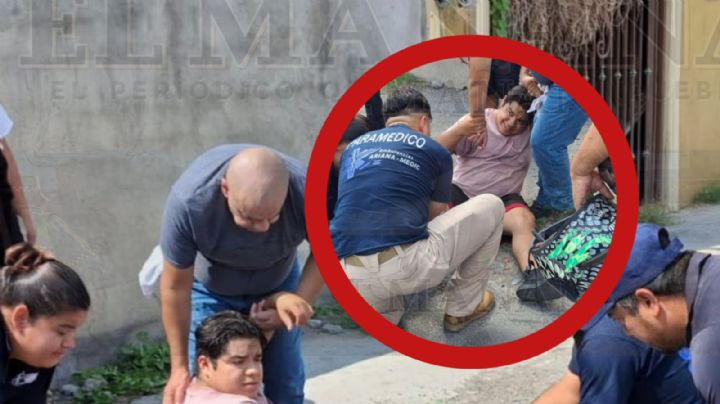 Conductora embiste a motociclista en la colonia La Fe; lo manda al hospital con la pierna rota