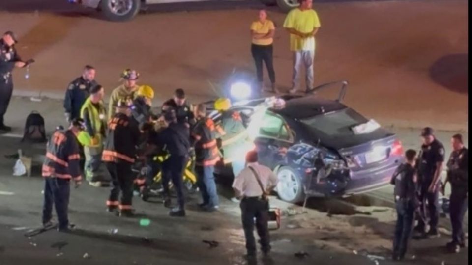 Impactante accidente en Laredo.