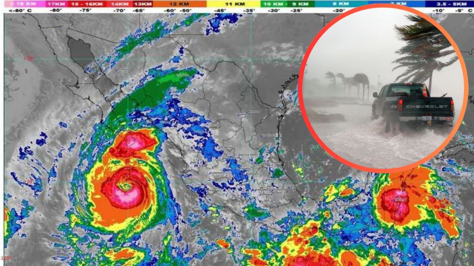 Huracán Priscilla sacude BCS