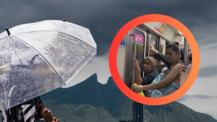 El Metro de Monterrey se convierte en 'regadera' durante la tormenta; tienen goteras los vagones | VIDEO