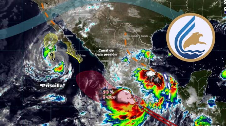 ‘Priscilla’: ¿cuál es la situación del ciclón este jueves 9 de octubre?