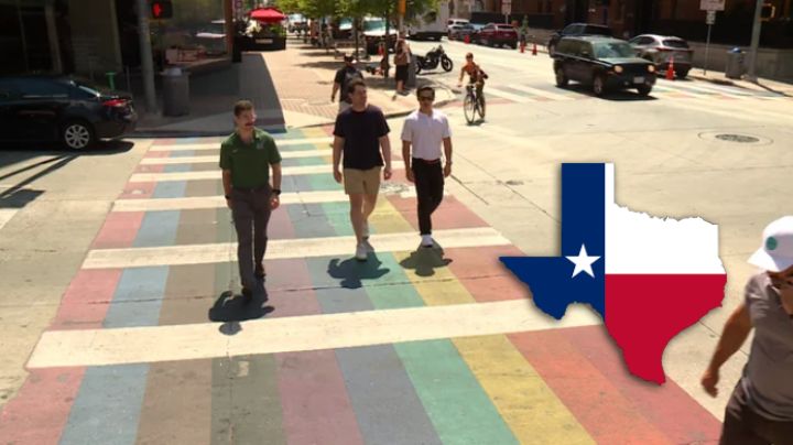 Texas: ordenan eliminar cruces peatonales con la bandera LGBT; ¿es un acto de discriminación?