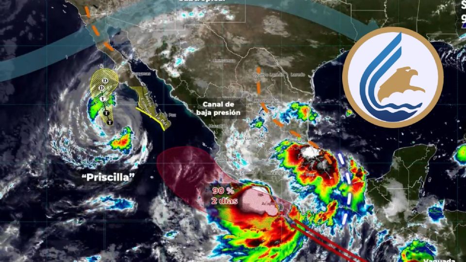 Así va 'Priscilla' este jueves 9 de octubre; ¿es un peligro latente?