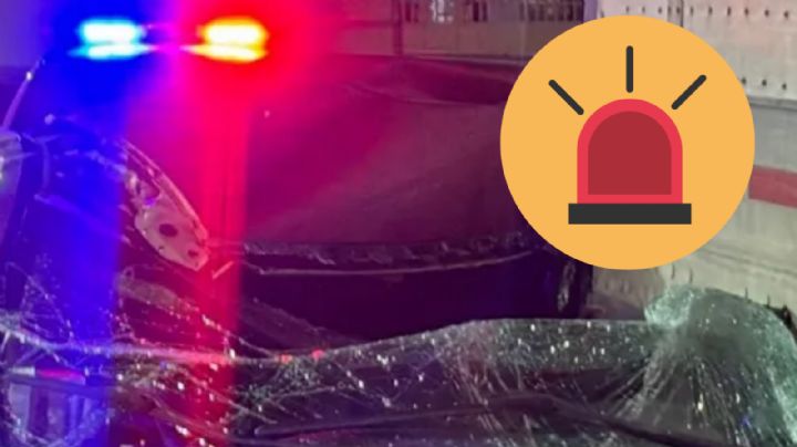 A jovencito se le termina 'la fiesta' tras chocar con tráiler estacionado; terminó en el hospital