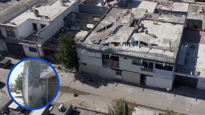 ‘Agandalla’ banqueta para su casa y renta de cuartos; vecinos acusan construcción ilegal y colgada a la luz