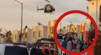Captura de película: policía se lanza desde un helicóptero para detener a ladrón en NL | VIDEO