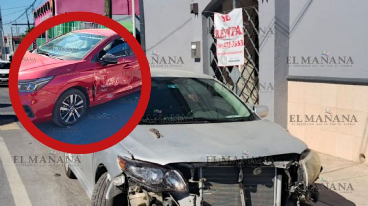 Abuelito se pasa el rojo y causa espectacular accidente en Nuevo Laredo; iba viendo el celular