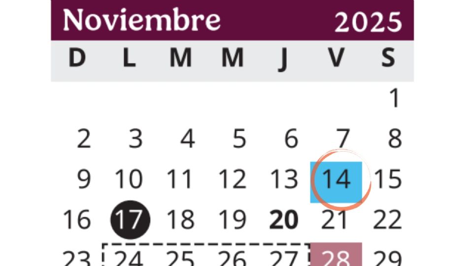 SEP confirma megapuente del viernes 14 al lunes 17 de noviembre