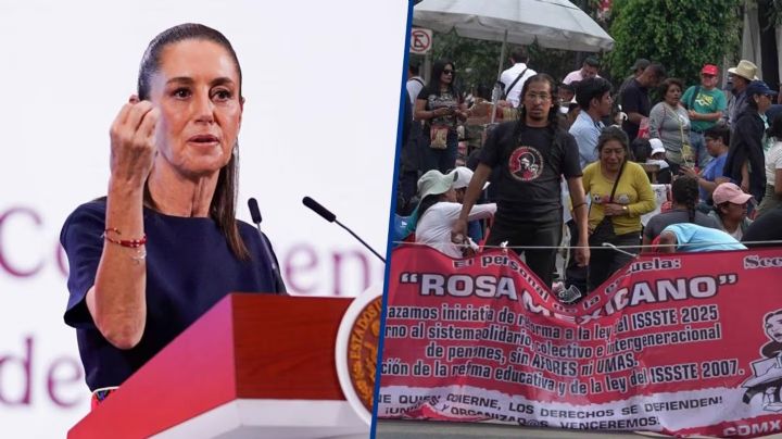 Sheinbaum cuestiona movilización de la CNTE pese a los apoyos otorgados al magisterio