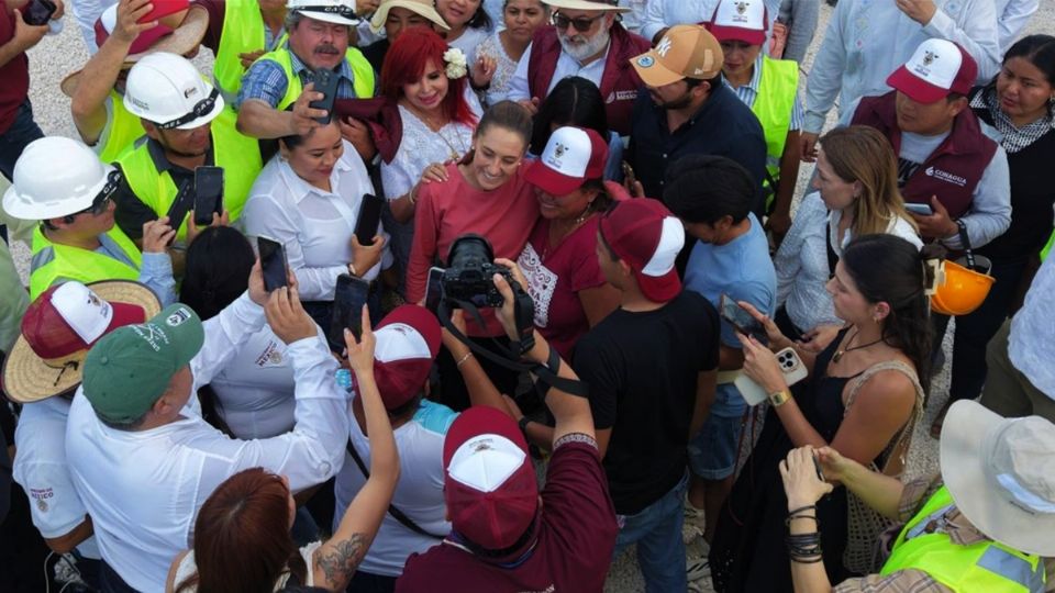 Claudia Sheinbaum en Campeche.