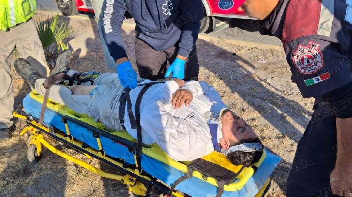 Nuevo Laredo: cobrador de Banco Azteca derrapa en su moto por aceite tirado en la Nueva Era