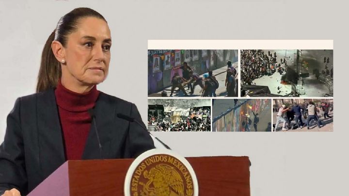 Claudia Sheinbaum reprueba actos violentos en Marcha de la Generación Z