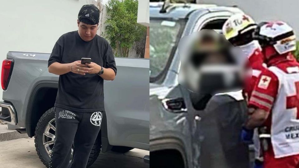 El joven quedó dentro de su camioneta en compañía de su familiar