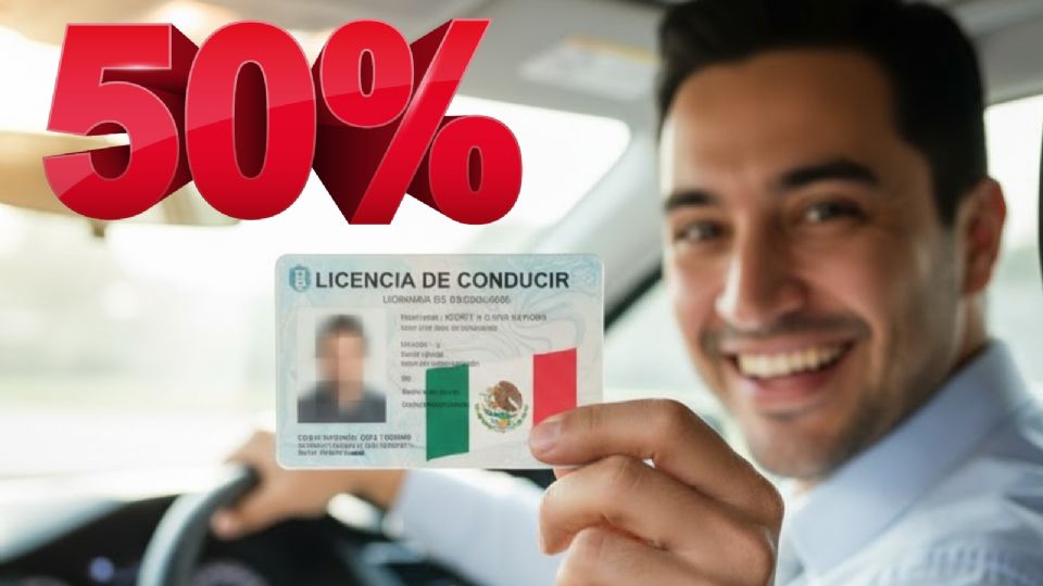 Licencia de conducir a mitad de precio en noviembre de 2025