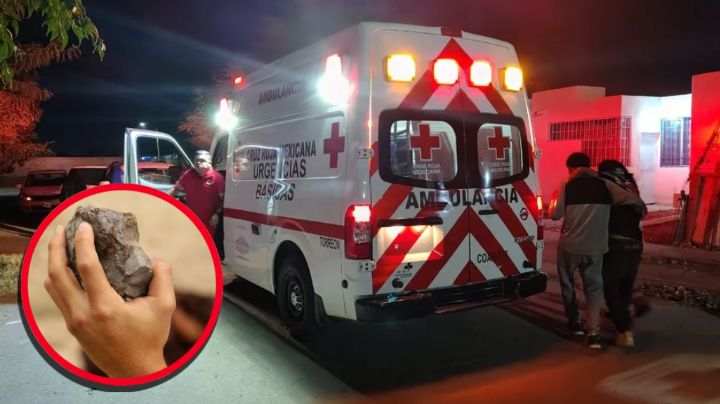 Joven es brutalmente atacado a pedradas afuera de su casa; lo dejaron sangrando a su suerte