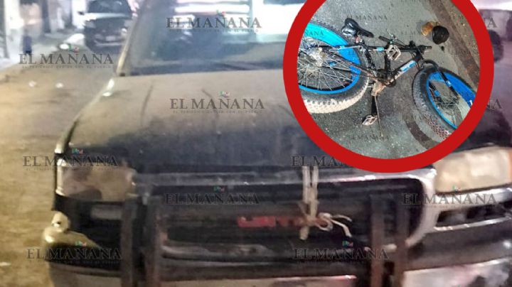 Ciclista es arrollado brutalmente por camioneta en la colonia Nueva Era; está al borde de la muerte