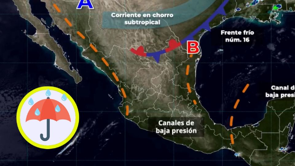 Lluvias para este martes 25 de noviembre de 2025: Conagua