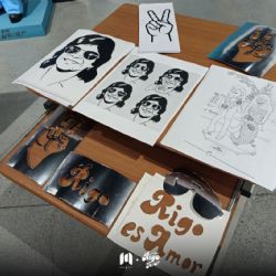 Rigo Tovar recibe homenaje con taller de dibujo en su natal Matamoros