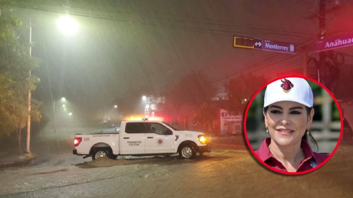 Se registra intensa tormenta en Nuevo Laredo; autoridades realizan recorridos de vigilancia