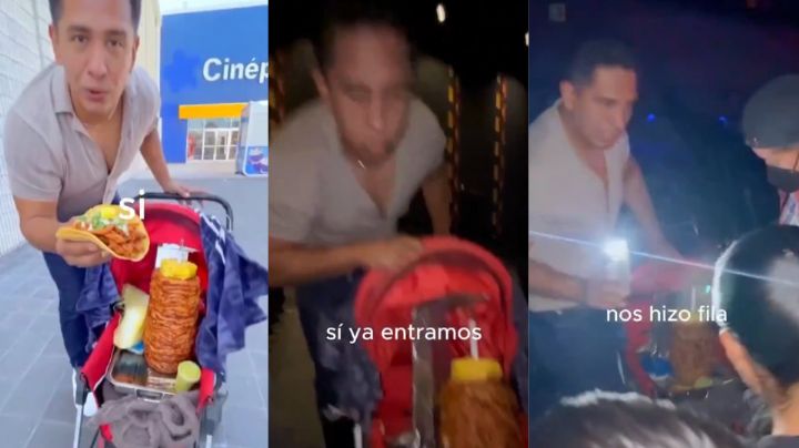 Joven mete un trompo de carne al pastor al cine; Cinépolis les responde | VIDEO