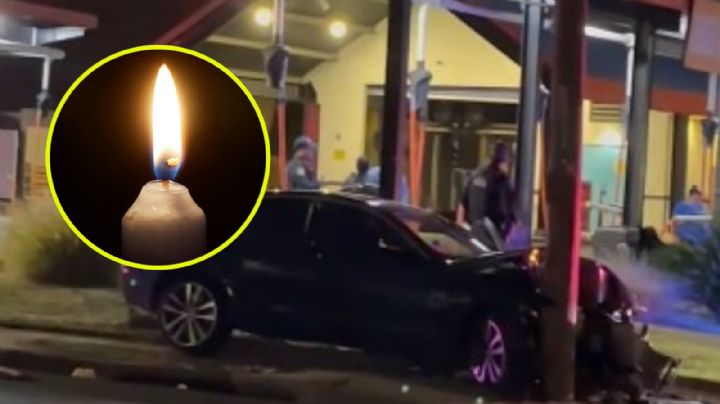 Choque contra poste de luz durante la madrugada provoca fuerte apagón