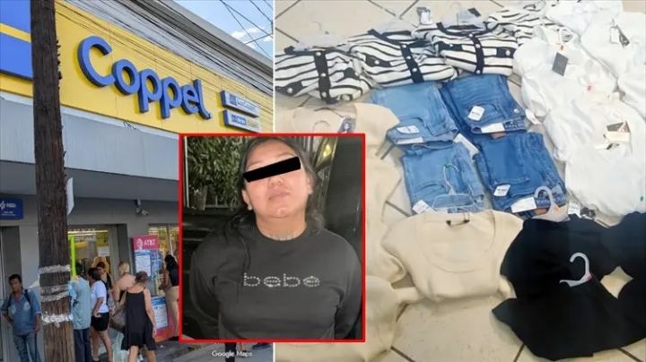 Cae mujer tras robar más de 10 mil pesos en Coppel; así escondía la mercancía